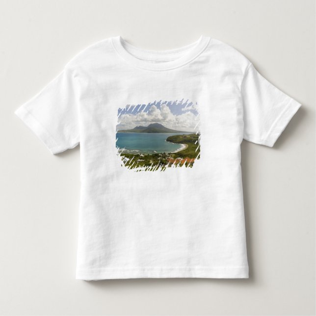 Camiseta De Bebé Turtle Beach, península sudeste, Saint Kitts, (Anverso)
