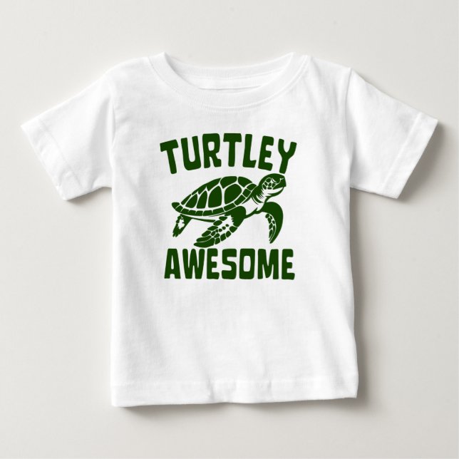 CAMISETA DE BEBÉ TURTLEY AWESOME (Anverso)