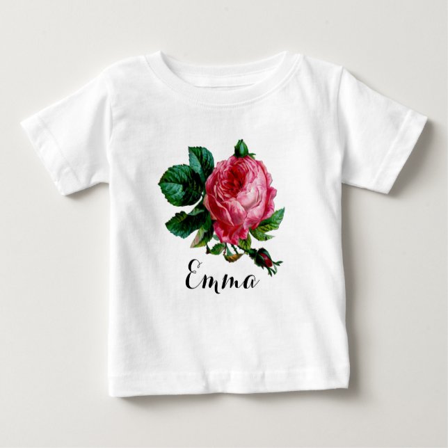 Camiseta De Bebé Tuti Onesy, Rosa de col (Anverso)