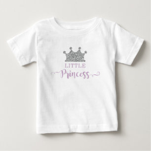 Camiseta De Bebé Tutu Body de Princesita, Morado y Plata