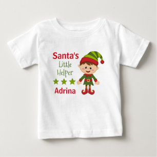 Camiseta De Bebé Tutu Bodysuit, el pequeño ayudante de Santa Elena