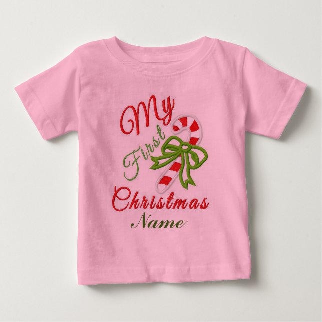 Camiseta De Bebé TUTU BODYSUIT "La primera Navidad del Bebé" (Anverso)