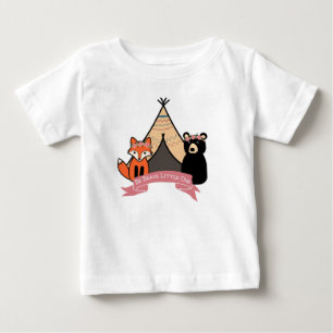 Camiseta De Bebé Tutú de la niña del arbolado
