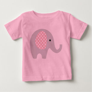 Camiseta De Bebé Tutu Onepiece with Adorable Elephant