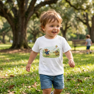 Camiseta De Bebé Tux y Twitch Aventura de Cometa en el Prado