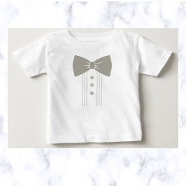Camiseta De Bebé Tuxedo editable