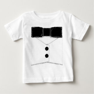 Camiseta De Bebé Tuxedo Vest y Bowtie Shirt