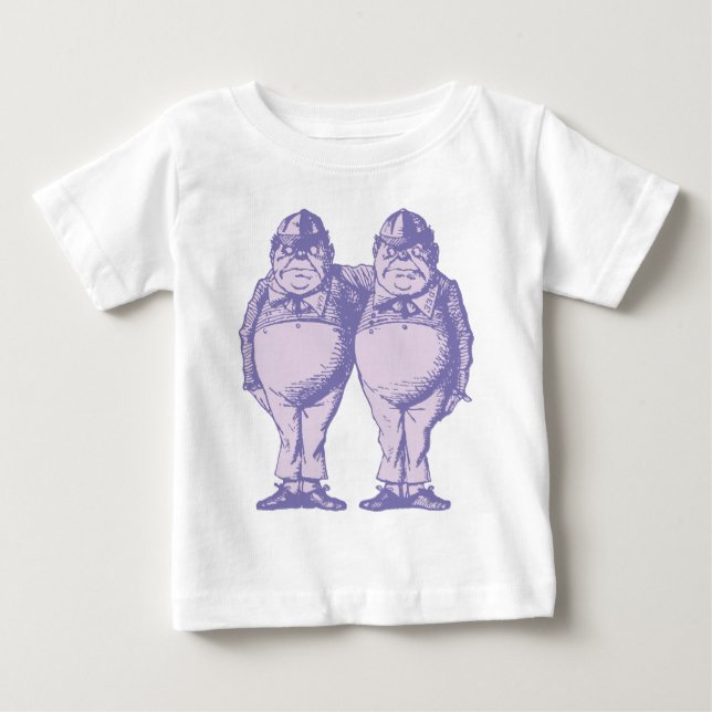 Camiseta De Bebé Tweedle Dee y Tweedle Dum Inked Lavender (Anverso)