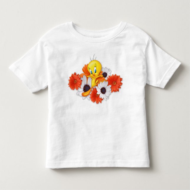 Camiseta De Bebé TWEETY™ con margaritas (Anverso)