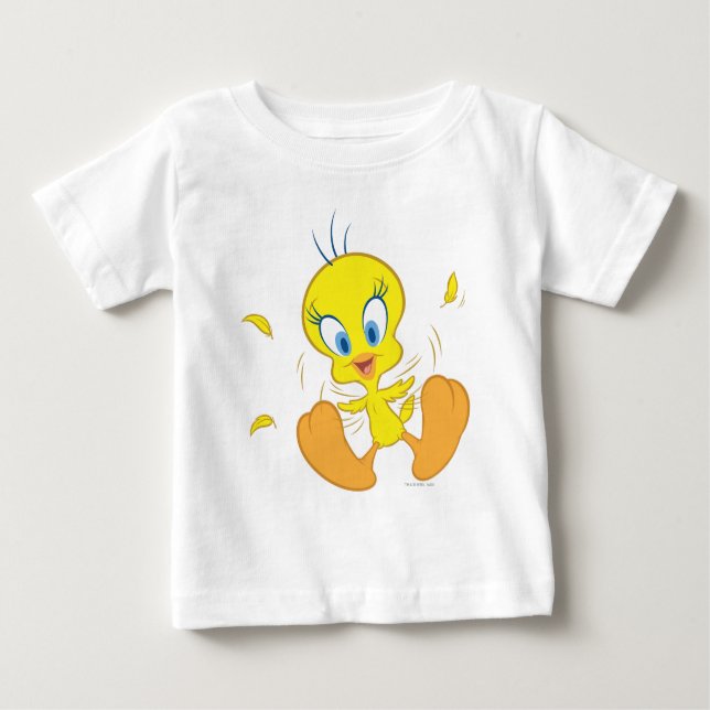 Camiseta De Bebé Tweety In Action Pose 5 (Anverso)