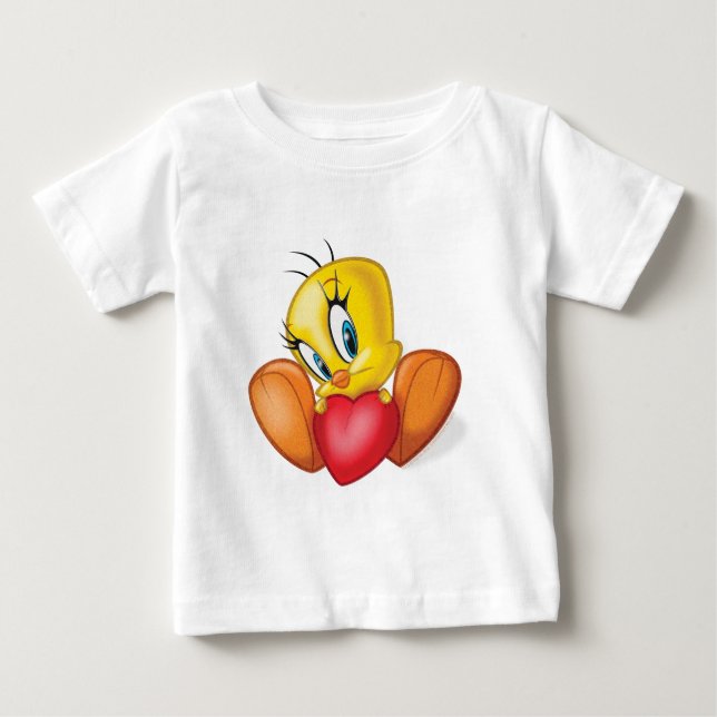 Camiseta De Bebé TWEETY™ Sosteniendo Corazón (Anverso)