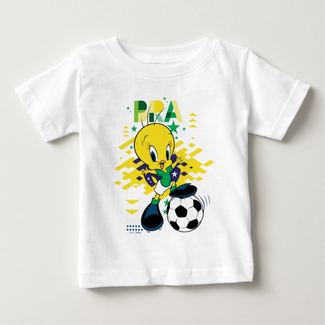 Camiseta De Bebé TWEETY™ Team Brazil Soccer Graphic (Anverso)