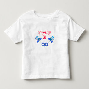 Camiseta De Bebé Twin B Boy/boy