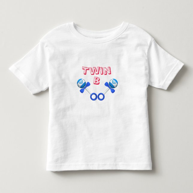 Camiseta De Bebé Twin B Boy/boy (Anverso)