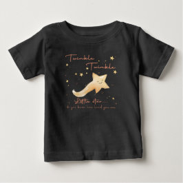 Camiseta De Bebé Twinkle Twinkle Pequeña Estrella Boho Personalismo