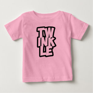 Camiseta De Bebé TWINKLE typography baby t-shirt