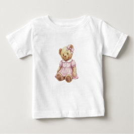 Camiseta De Bebé Twins Girl teddy bear birthday t shirt