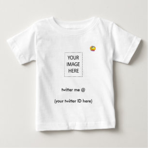 Camiseta De Bebé twitter me @ (tu ID de twitter aquí) Dolphin Desig