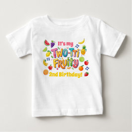 Camiseta De Bebé Two-tti Fruity 2nd Birthday Party