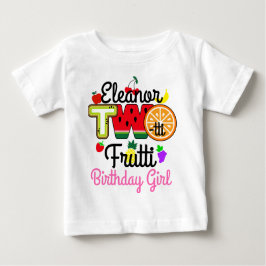 Camiseta De Bebé Twotti Fruitti Birthday Chica Pink | Frualidad de 