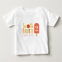 Camiseta De Bebé Twotti Fruitti Citrus Ice Pop segundo cumpleaños
