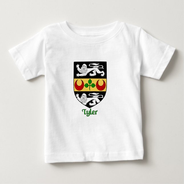 Camiseta De Bebé Tyler Family Shield (Anverso)