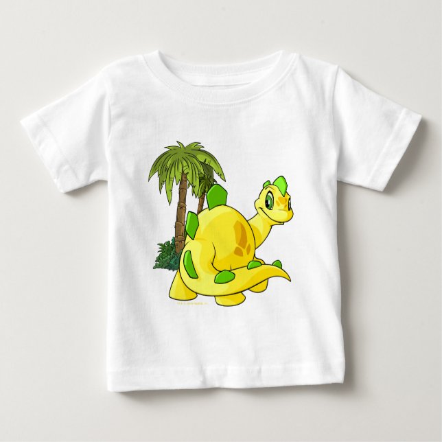 Camiseta De Bebé Tyrannian Chomby amarillo que mira (Anverso)
