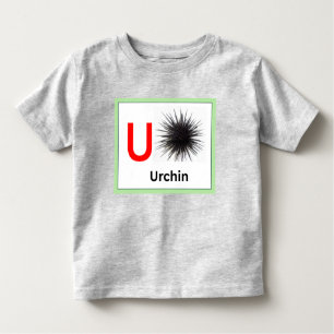 Camiseta De Bebé U es para Urchin