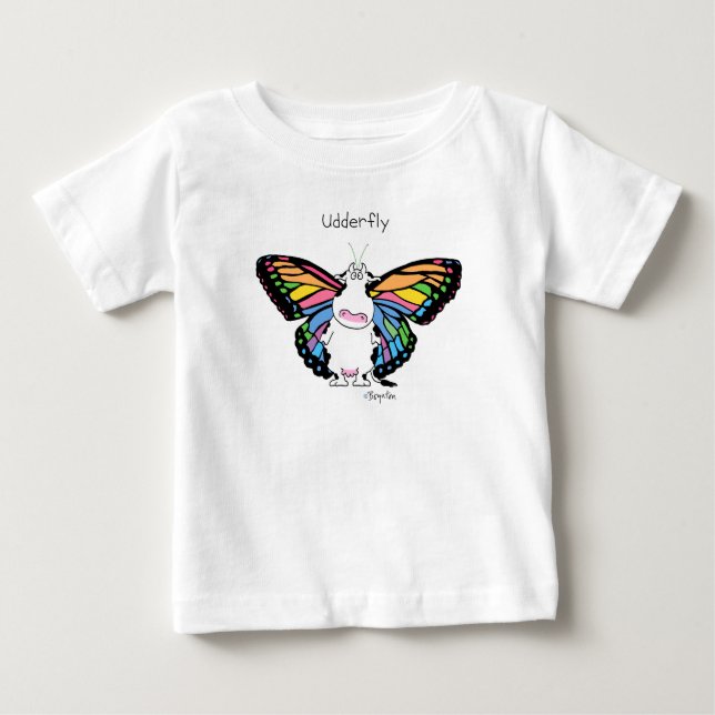 Camiseta De Bebé UDDERFLY por Sandra Boynton (Anverso)