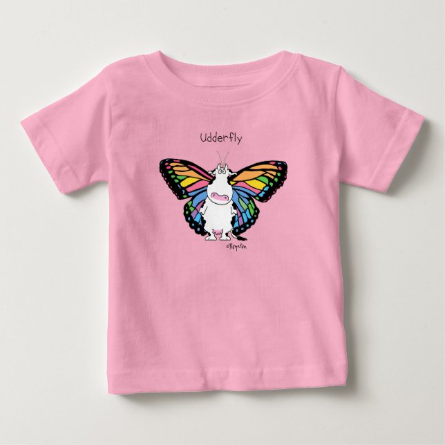 Camiseta De Bebé UDDERFLY por Sandra Boynton (Anverso)