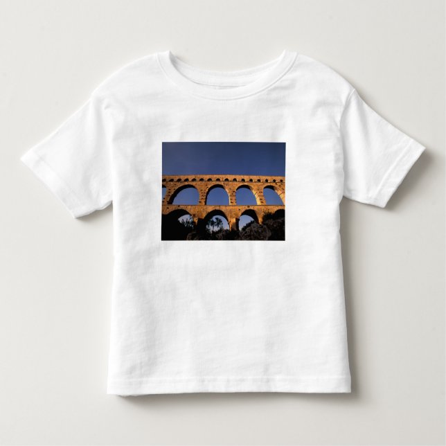 Camiseta De Bebé UE, Francia, Provenza, Gard, Pont du Gard. romano (Anverso)