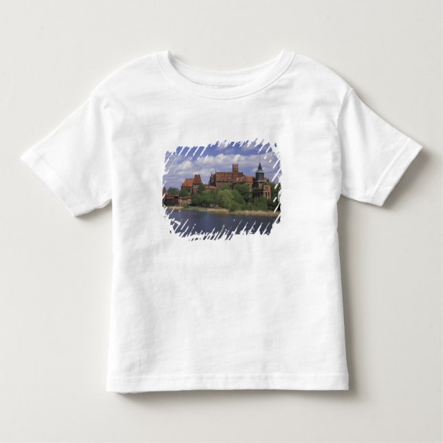 Camiseta De Bebé UE, Polonia, Pomerania y Malbork. Europa (Anverso)