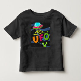 Camiseta De Bebé Ufo en el espacio saluda