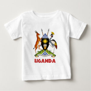 Camiseta De Bebé UGANDA - bandera/emblema/escudo de armas/símbolo