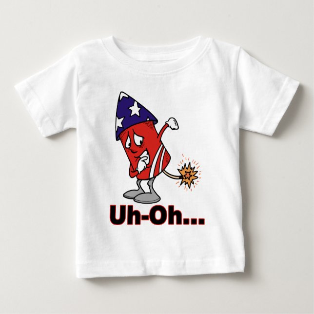 Camiseta De Bebé Uh oh (Anverso)
