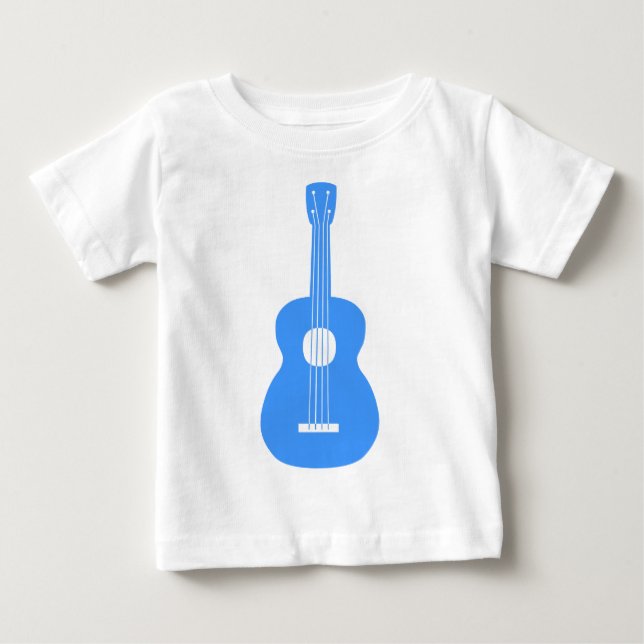 Camiseta De Bebé Ukulele - Azul bebé (Anverso)