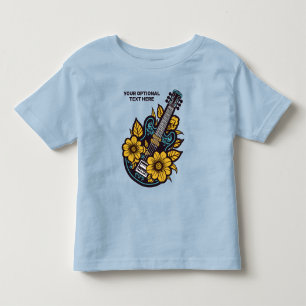 Camiseta De Bebé Ukulele de texto personalizado