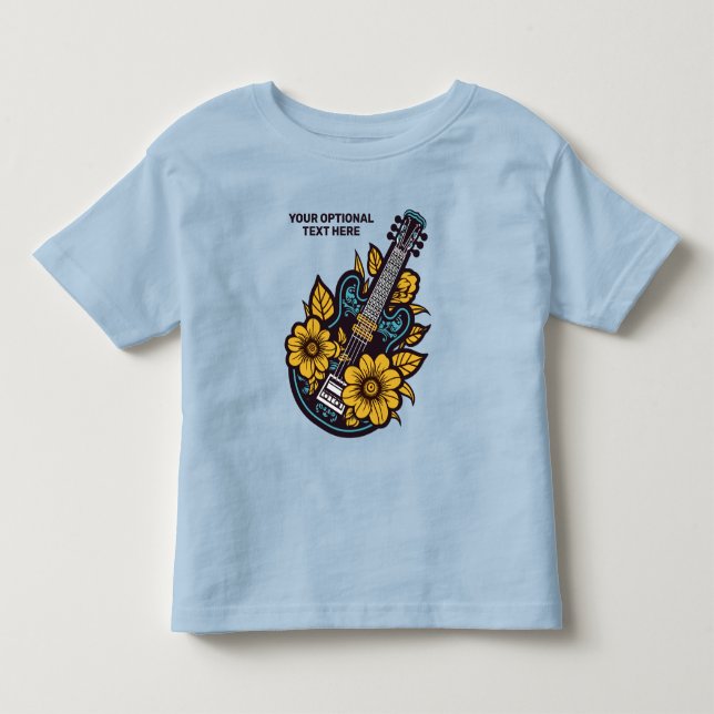 Camiseta De Bebé Ukulele de texto personalizado (Anverso)