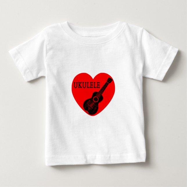 Camiseta De Bebé Ukulele Love (Anverso)