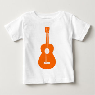 Camiseta De Bebé Ukulele - Naranja