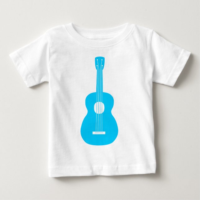 Camiseta De Bebé Ukulele - Sky Blue (Anverso)