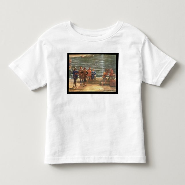 Camiseta De Bebé Ulises devolviendo el crisés a su padre (Anverso)