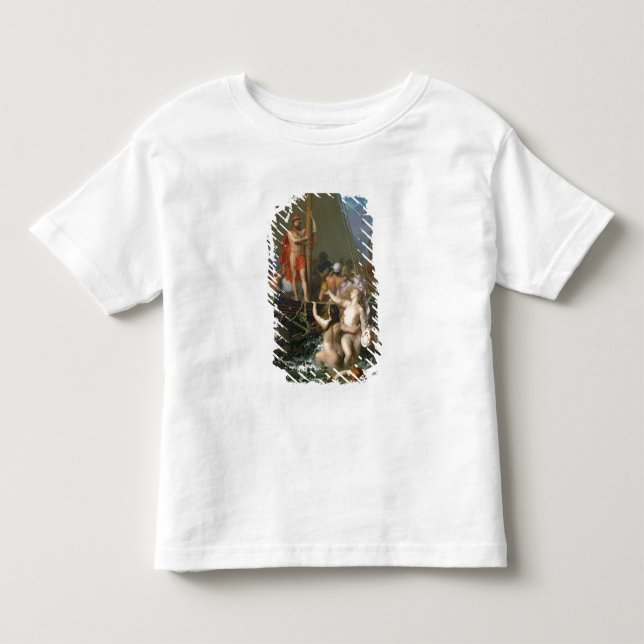 Camiseta De Bebé Ulises y las sirenas 2 (Anverso)