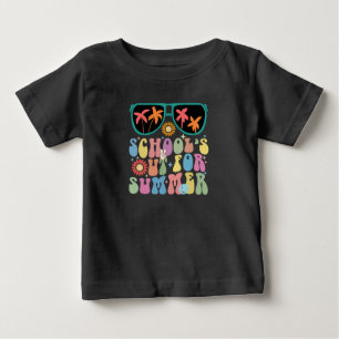 Camiseta De Bebé Último día de clases Groovy La escuela está cerrad