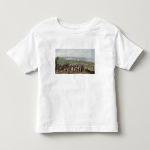 Camiseta De Bebé Un acampamento militar con la milicia en caballos,