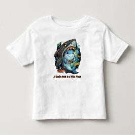 Camiseta De Bebé Un alma gentil en una máscara salvaje Tiburón lind