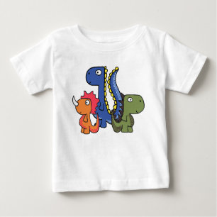 Camiseta De Bebé Un amigo caprichoso del dinosaurio, lindo y
