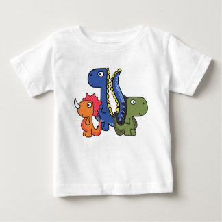 Camiseta De Bebé Un amigo caprichoso del dinosaurio, lindo y