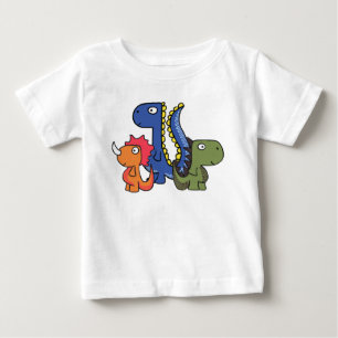 Camiseta De Bebé Un amigo caprichoso del dinosaurio, lindo y