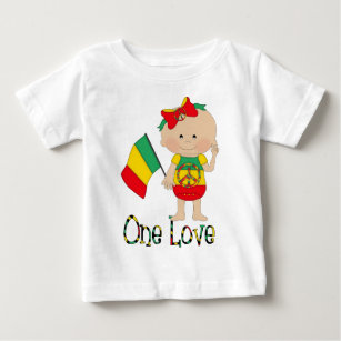 Camiseta De Bebé Un amor rasta bebé 2